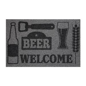 Bier/Willkommensmatte grau