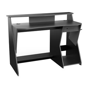 PC-Schreibtisch SKIN grau/schwarz