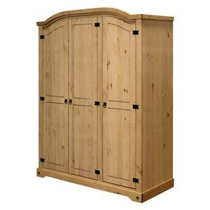 3-türiger Kleiderschrank CORONA wax