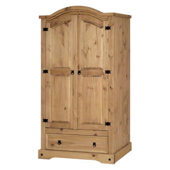2-türiger Kleiderschrank CORONA 3 wax