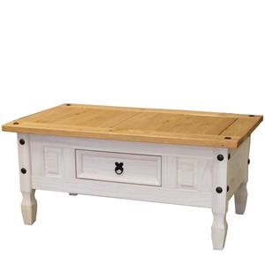 Couchtisch CORONA weiß Wachs 163910B