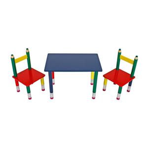 Gedeckter Kindertisch + 2 Stühle PASTELLKY
