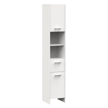 Hochschrank 2 Türen + 1 Einlegeboden. KORAL weiß