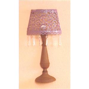 Dekorative Wandlampe aus Metall lila/braun