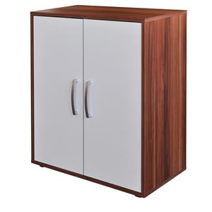 Schublade mit Tür 61501 nussbaum/weiß