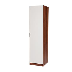 Schrank ESO 1 Tür 61510 nussbaum/weiß