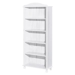 Bücherregal 8048 Massivholz weiß lackiert