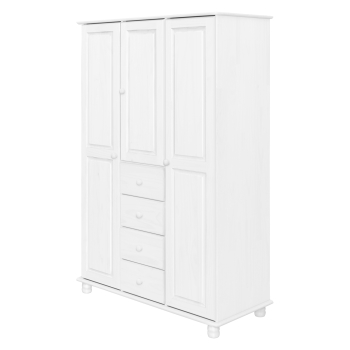 3-türiger Kleiderschrank 8851B Lack-weiß