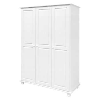 3-türiger Kleiderschrank 8863B Lack-weiß