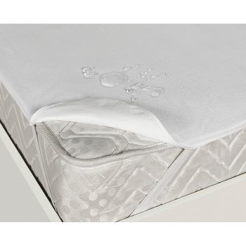 Matratzenschoner mit Gummizug an den Ecken 160x200