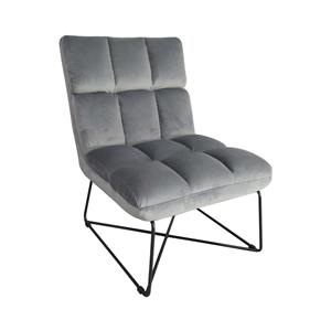 Sessel ACAPULCO Samt grau