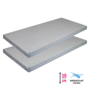 Matratze mit Bezug IDEA BASIC 90x200x10 - Sale 1+1 FREE