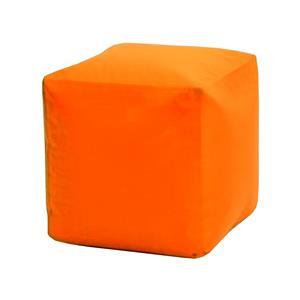 Sitzhocker CUBE orange mit Füllung